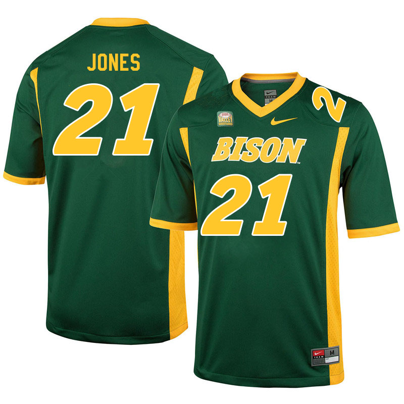 Men #21 Ryan Jones North Dakota State Bison College Football Jerseys Sale-Green - Click Image to Close